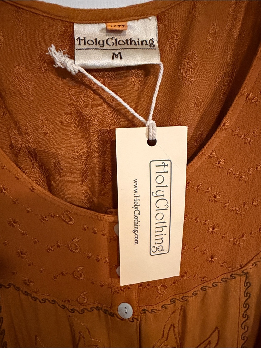 NWT Sleeveless Pumpkin Button-Front Maxi Dress - Picture 7 of 8